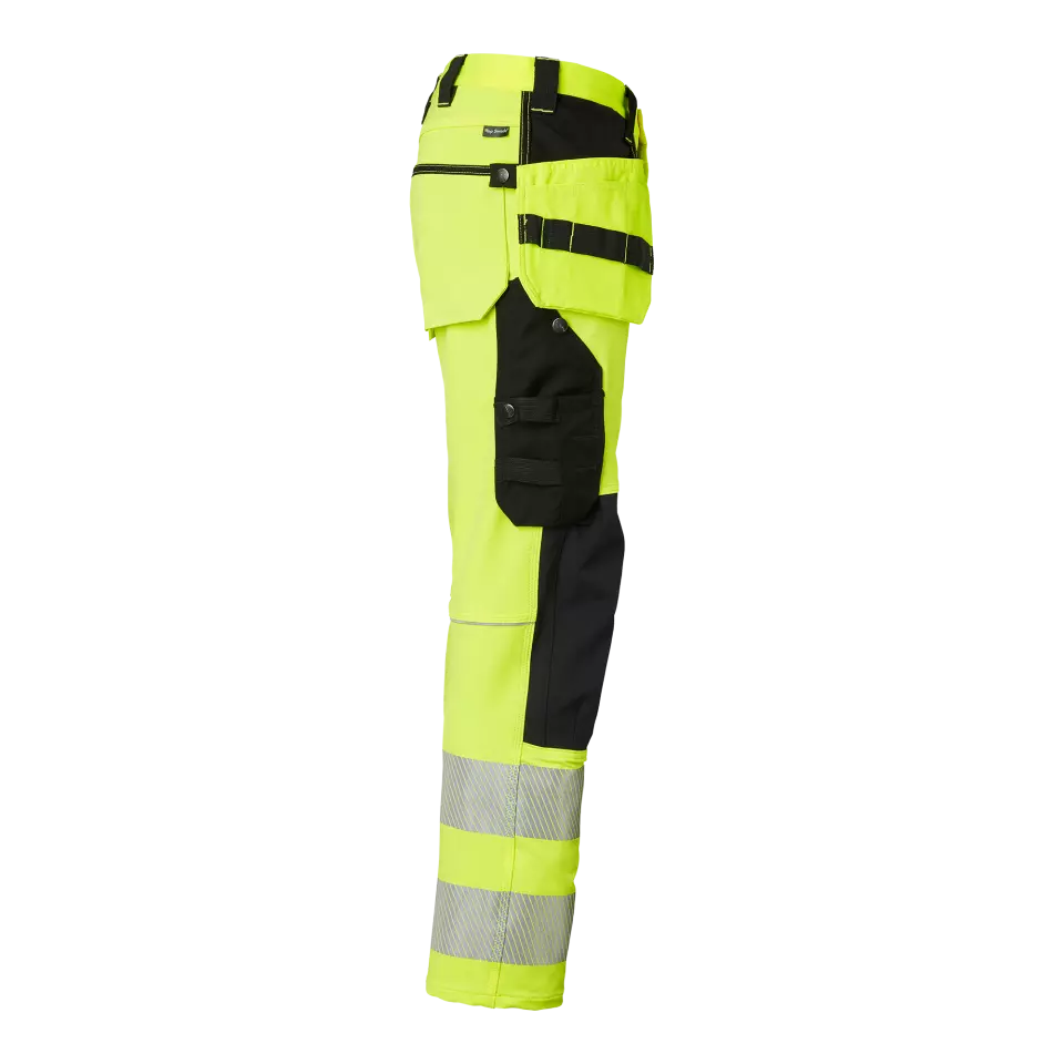 Top Swede 1000883982, Craftsmen Trousers High-Visibility, High Vis Yellow/Black, image 3, gallery thumbnail