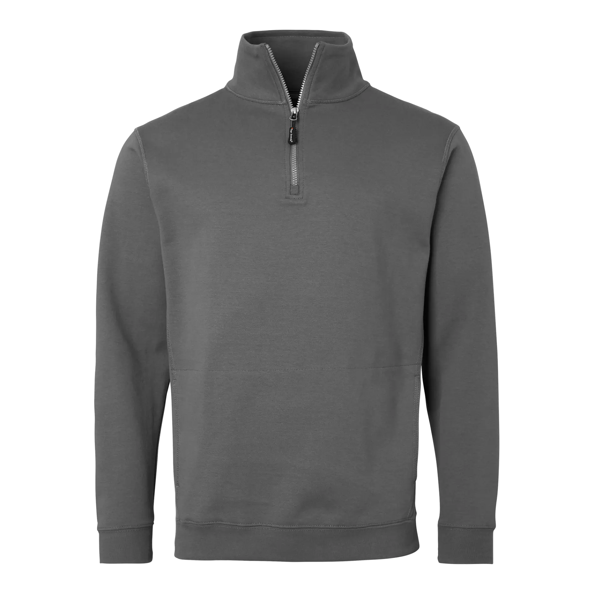 Top Swede 1000641021, Quarter-zip Sweatshirt, Dark Grey