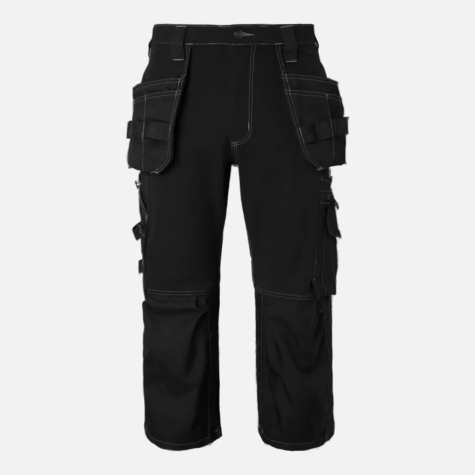Top Swede 1000880001, Craftsmen 3/4 Trousers, Black, image 1, gallery thumbnail