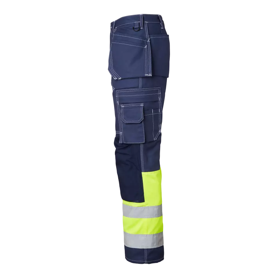 Top Swede 1000857960, Craftsmen Trousers High-Visibility, Navy/High Vis Yellow, image 4, gallery thumbnail