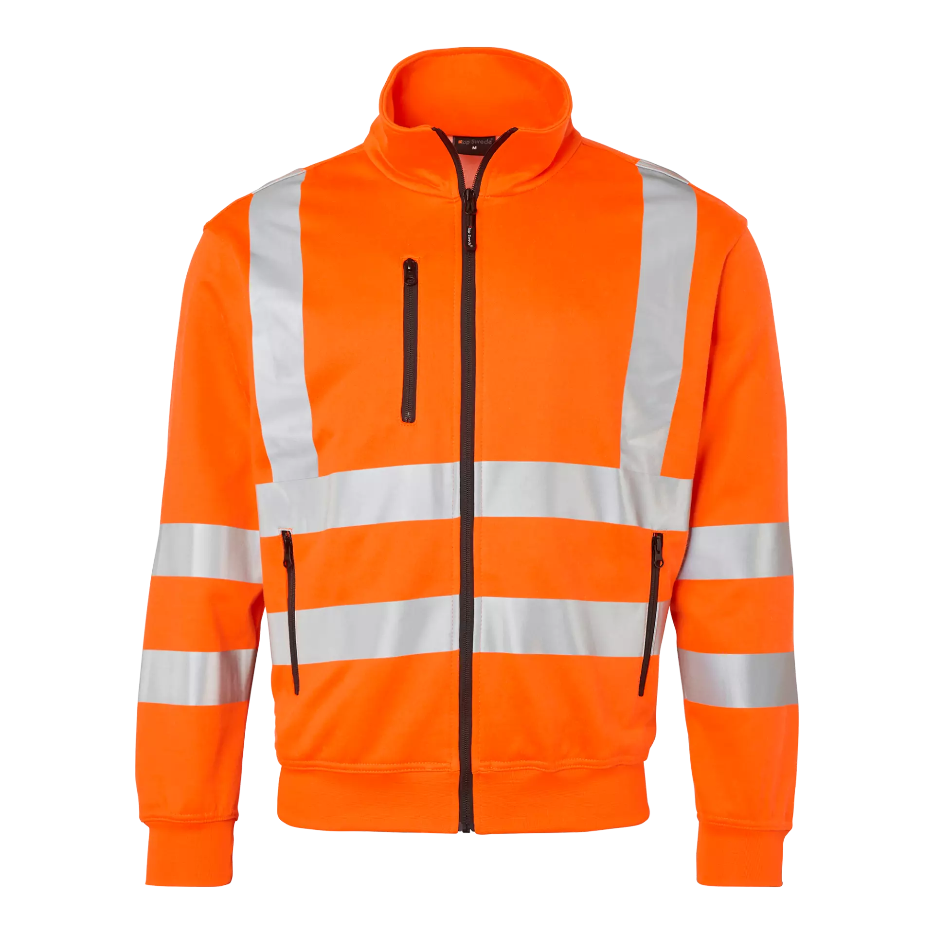 Top Swede 1000727811, High-Visibility Sweat Jacket, High Vis Orange