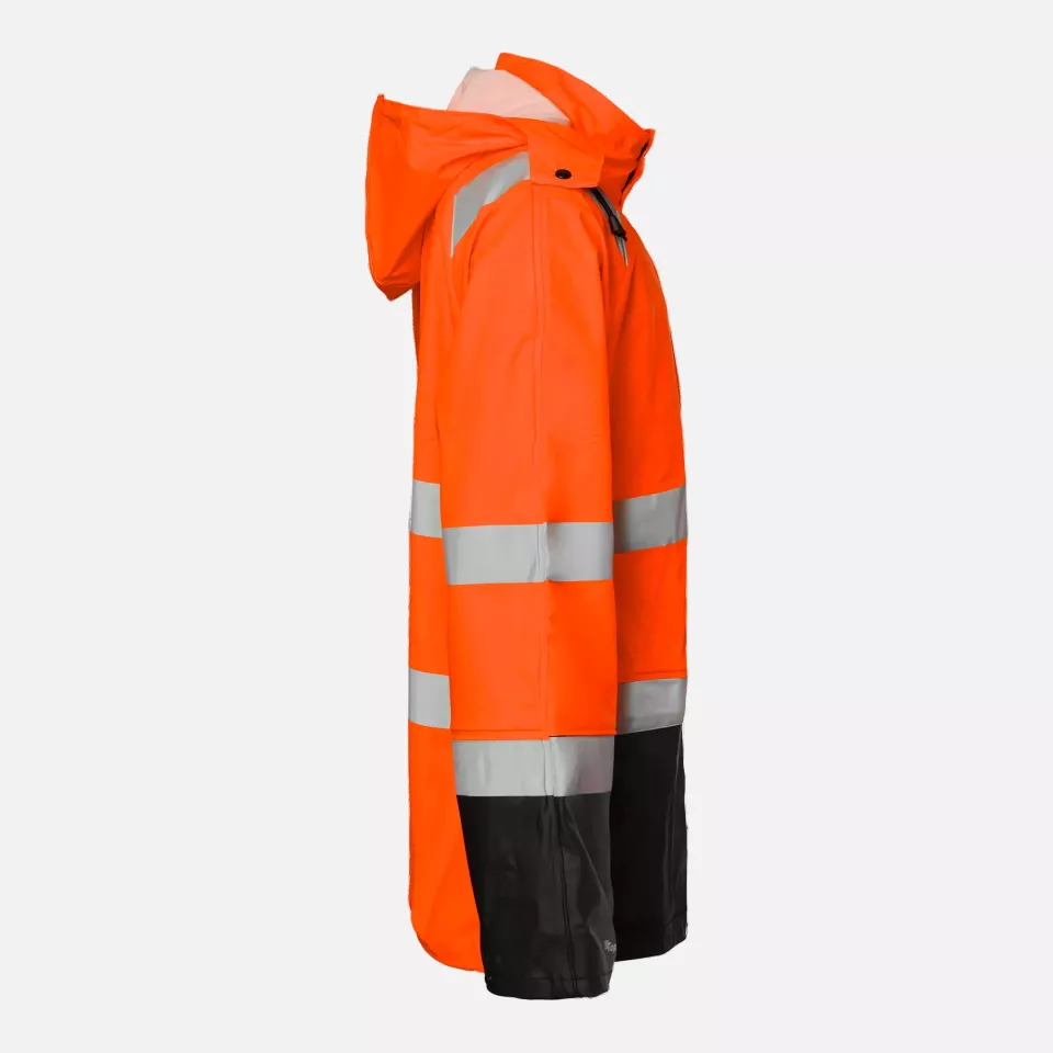 Top Swede 1000732990, High-Visibility Rain Jacket, Orange/Black, image 3, gallery thumbnail