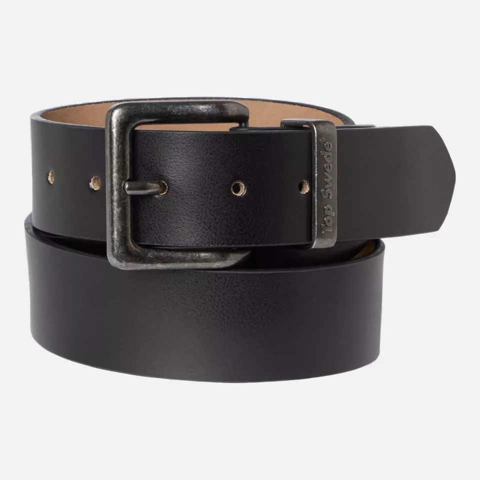 Top Swede 1001320001, SL60 Leather Belt, Black, image 1, gallery thumbnail