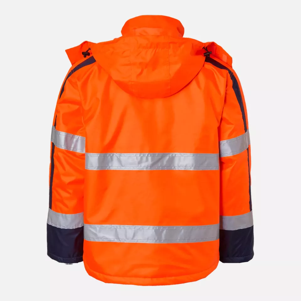 Top Swede 1001329811, Warnschutz-Arbeitsjacke, Leuchtorange/Marine, image 2, gallery thumbnail