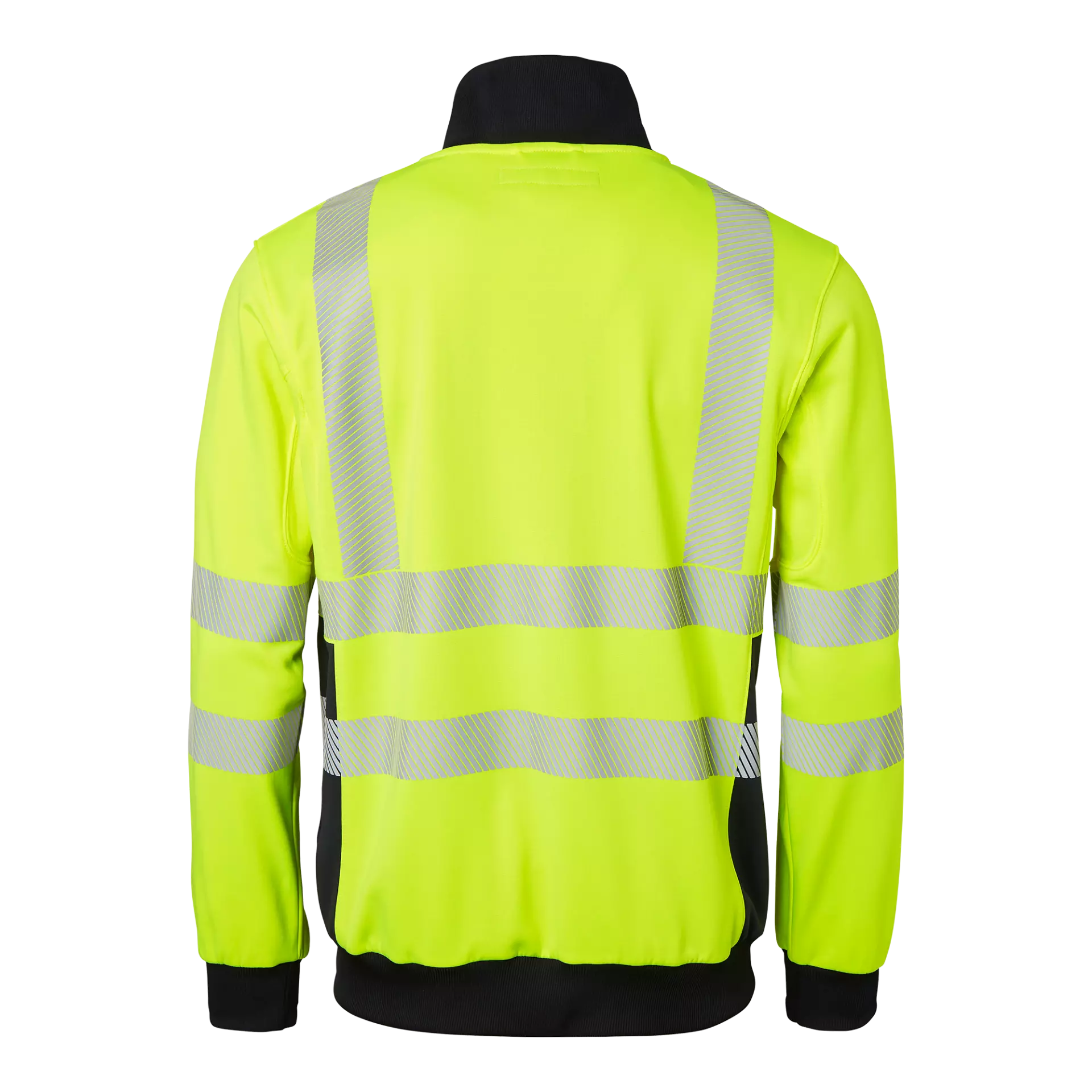 Top Swede 1000712983, Warnschutz-Sweatjacke, Leuchtgelb/Marine, image 2