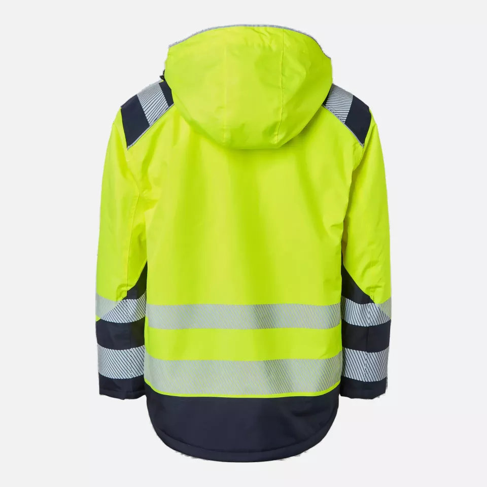 Top Swede 1000684983, High-Visibility Jacket, Yellow/Navy, image 2, gallery thumbnail
