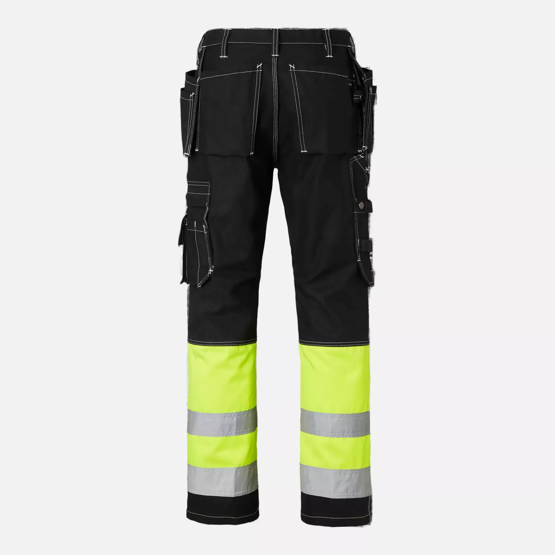 Top Swede 1000857914, Craftsmen Trousers High-Visibility, Black/High Vis Yellow, image 2