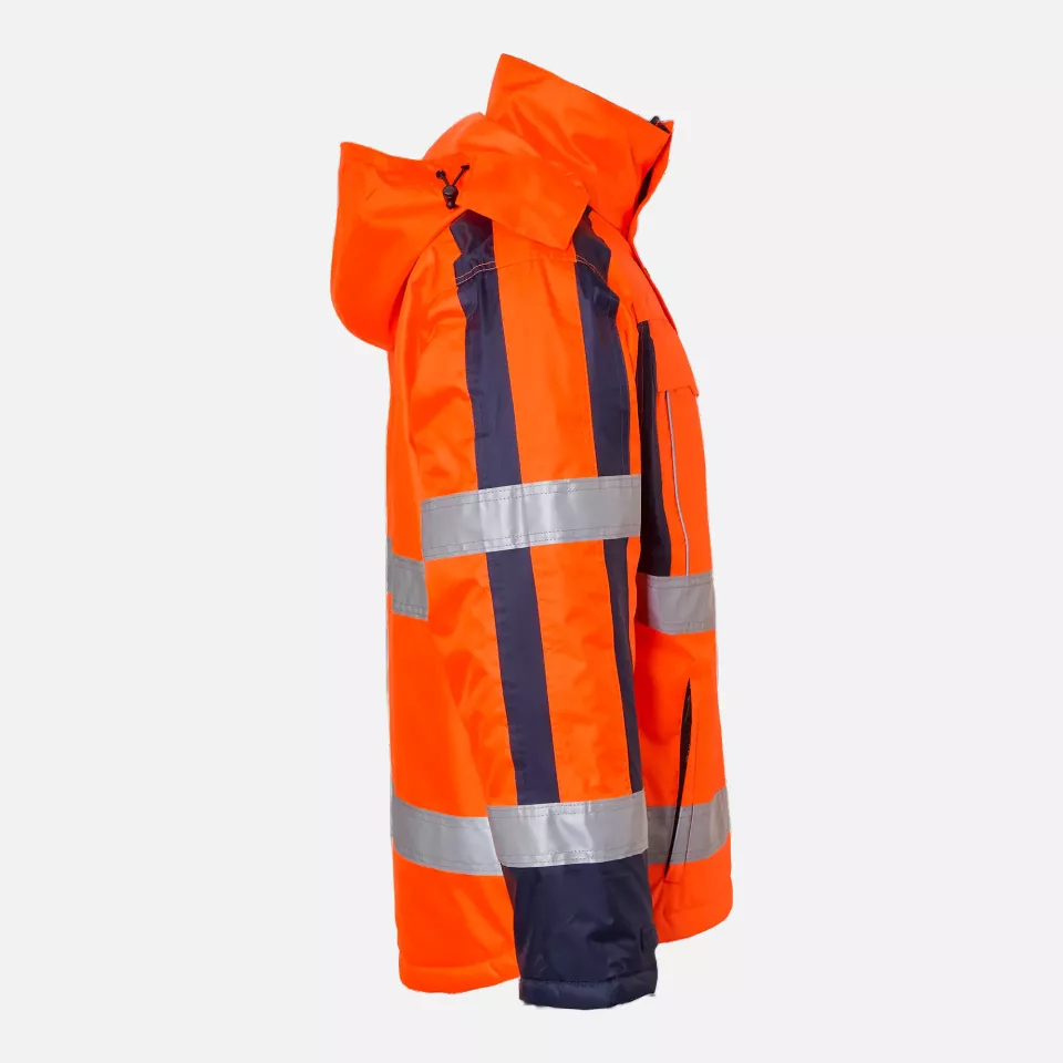 Top Swede 1001329811, Warnschutz-Arbeitsjacke, Leuchtorange/Marine, image 3, gallery thumbnail