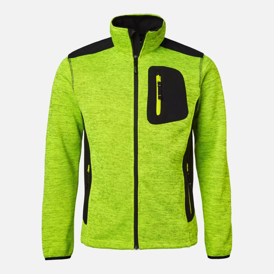 Top Swede 1000687981, Fleece Jacket, Yellow Melange/Black, image 1, gallery thumbnail