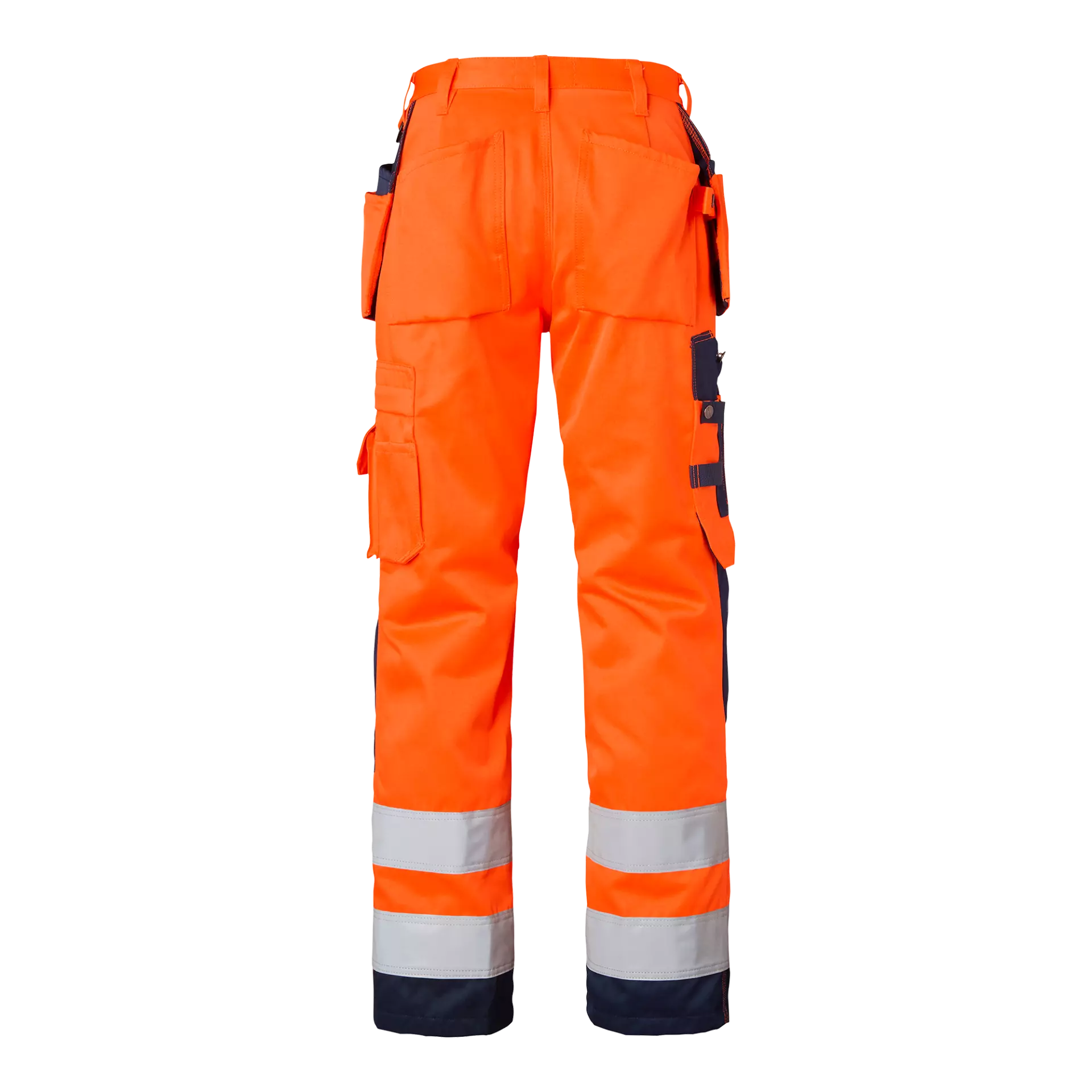 Top Swede 1000852991, Handwerker-Warnschutzhose, High Vis Orange/Marine, image 2