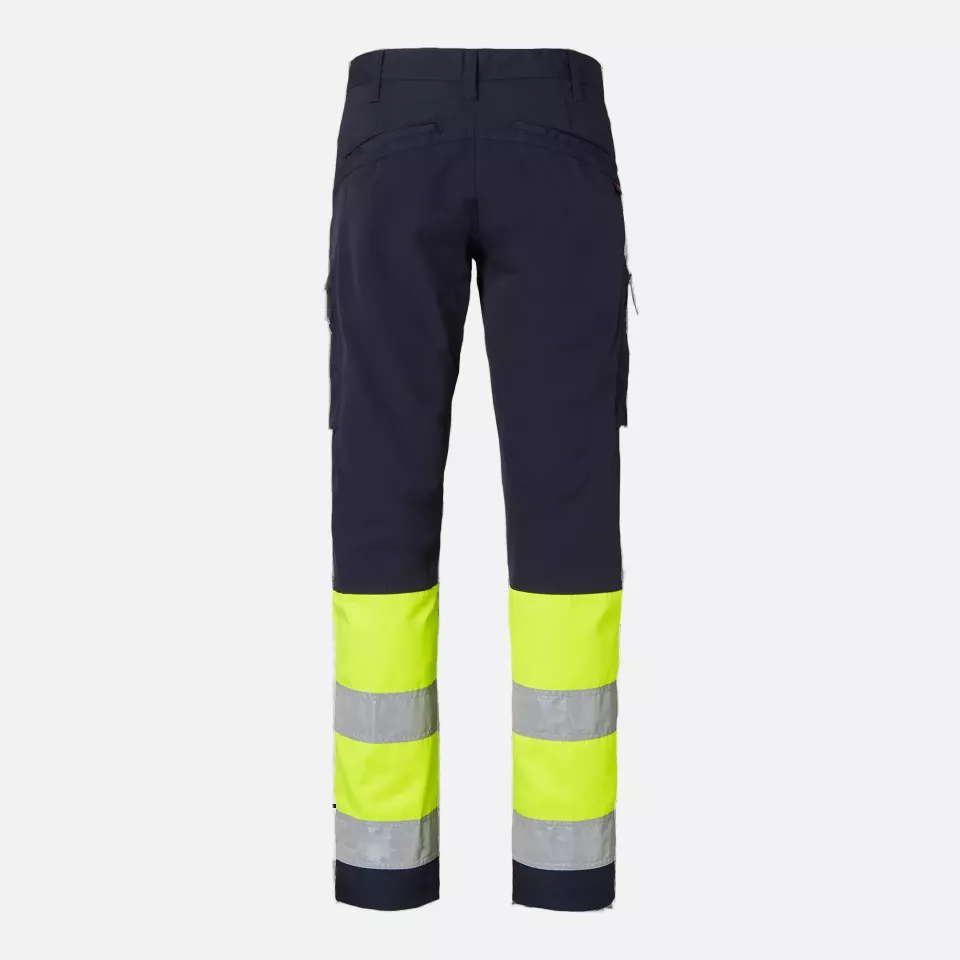 Top Swede 1000828960, Service Trousers High-Visibility, Navy/High Vis Yellow, image 2, gallery thumbnail