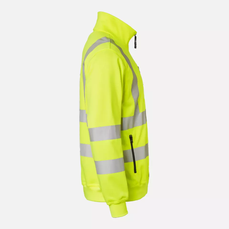 Top Swede 1000727712, High-Visibility Sweat Jacket, High Vis Yellow, image 3, gallery thumbnail