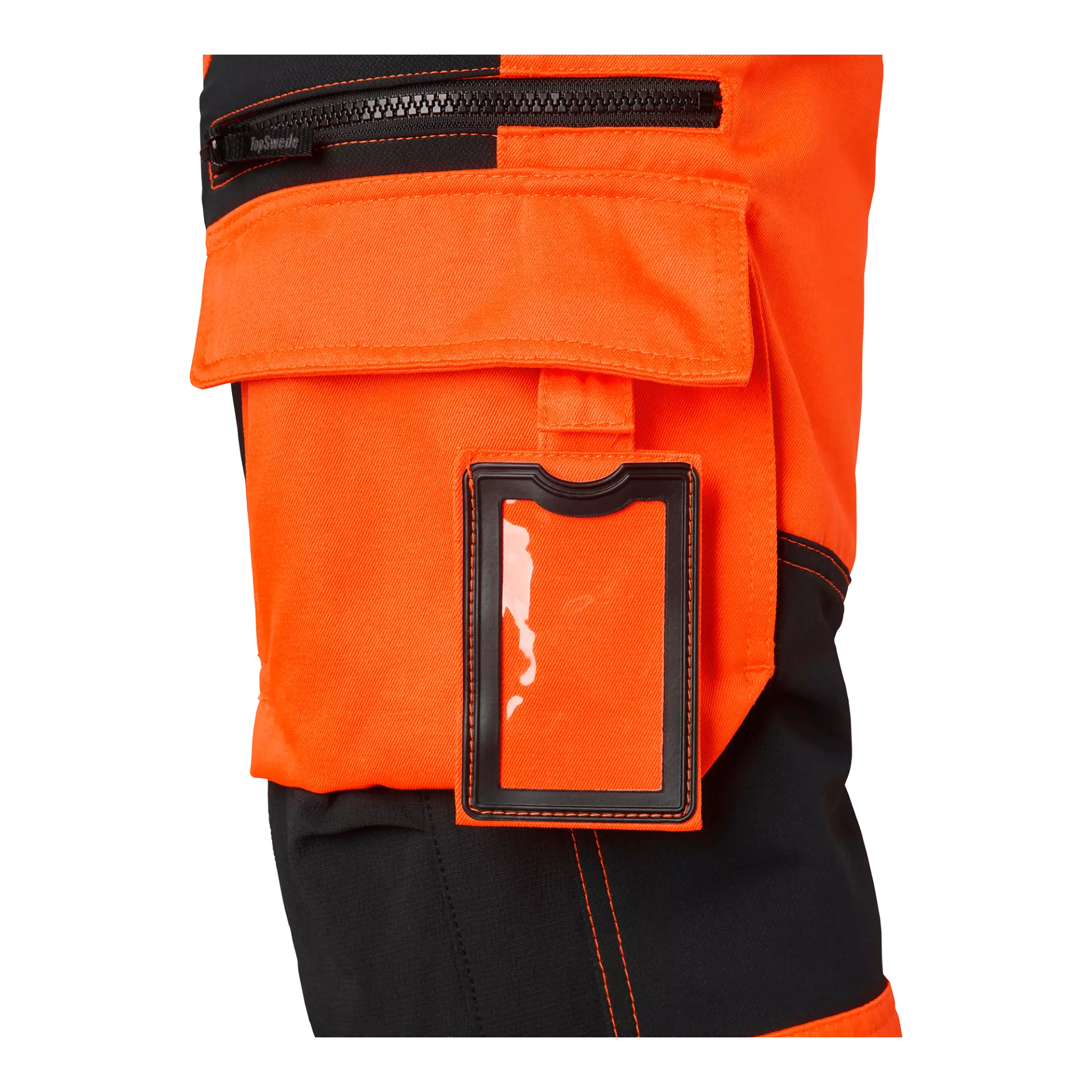 Top Swede 1000838990, Craftsmen Trousers High-Visibility, High Vis Orange/Black, image 5