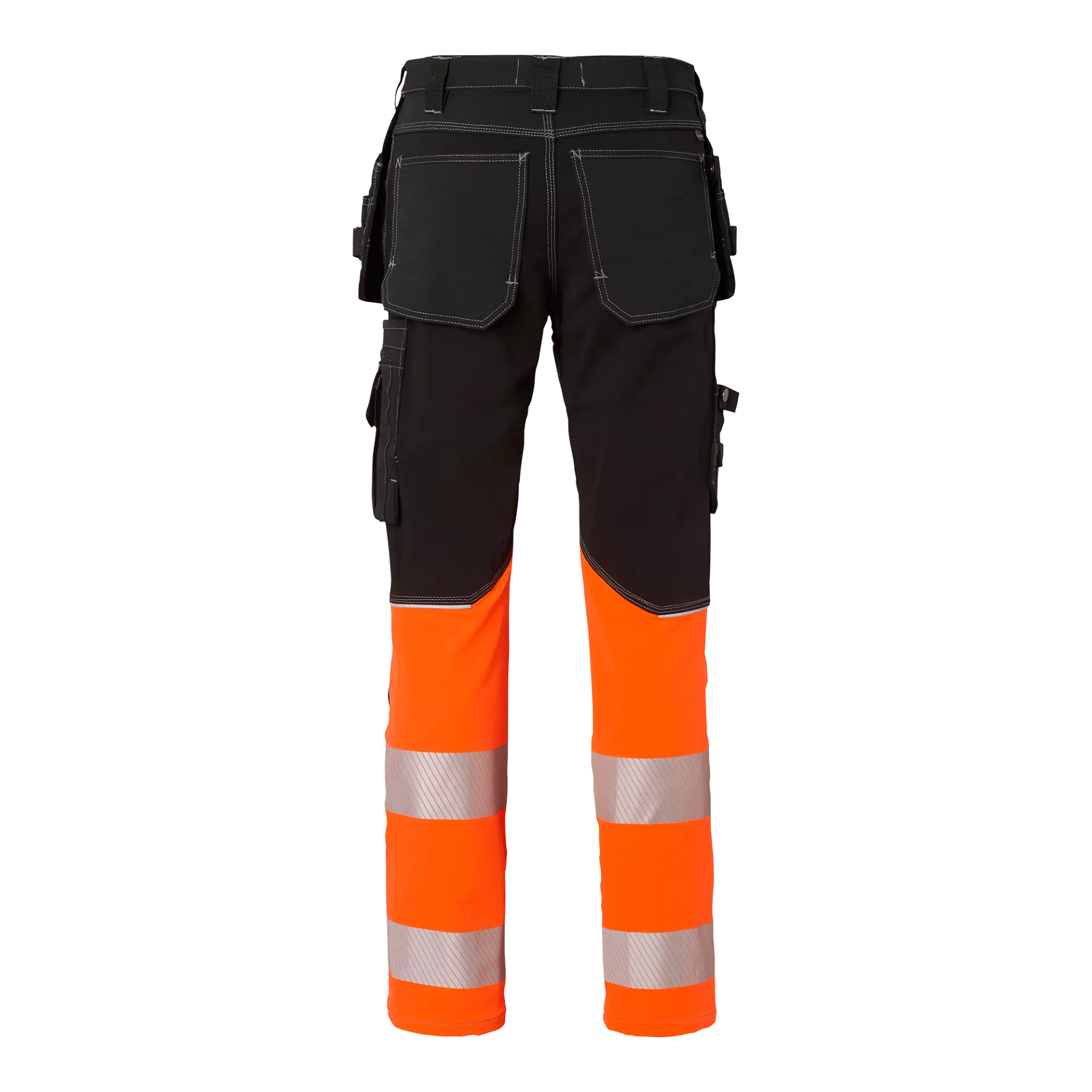 Top Swede 1000882918, Craftsmen Trousers High-Visibility, Black/High Vis Orange, image 2