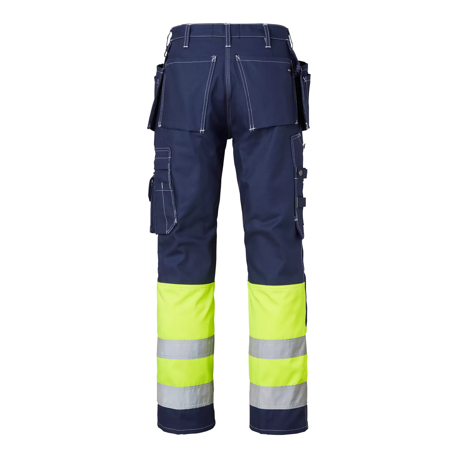 Top Swede 1000857960, Craftsmen Trousers High-Visibility, Navy/High Vis Yellow, image 2