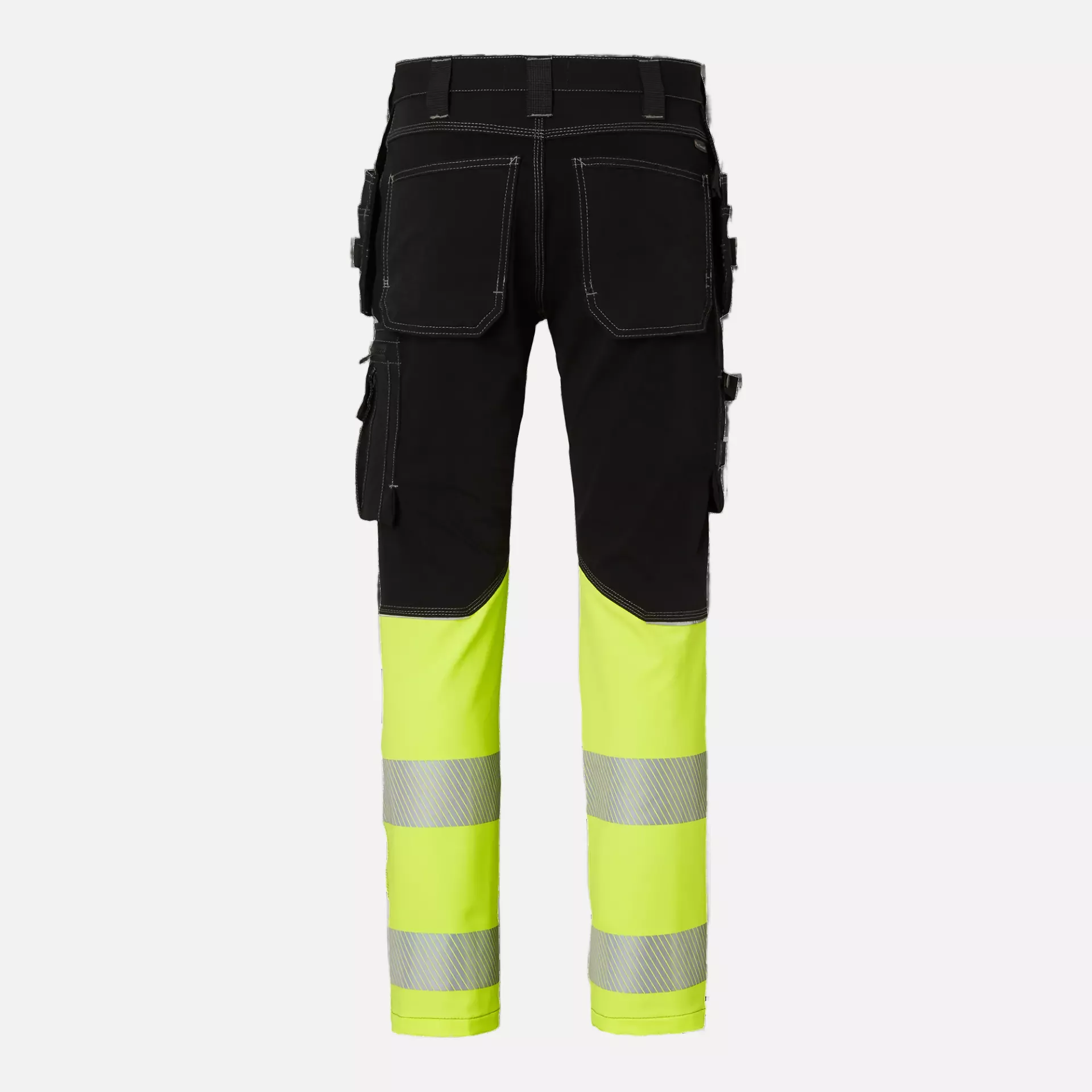 Top Swede 1000882914, Craftsmen Trousers High-Visibility, Black/High Vis Yellow, image 2