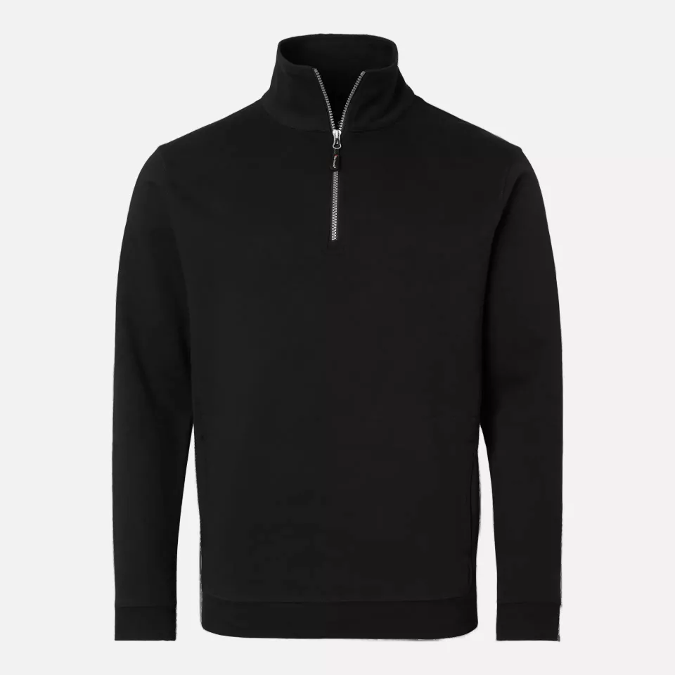 Top Swede 1000641001, Arbeits-Sweatshirt mit kurzem Reißverschluss, Schwarz, image 1, gallery thumbnail