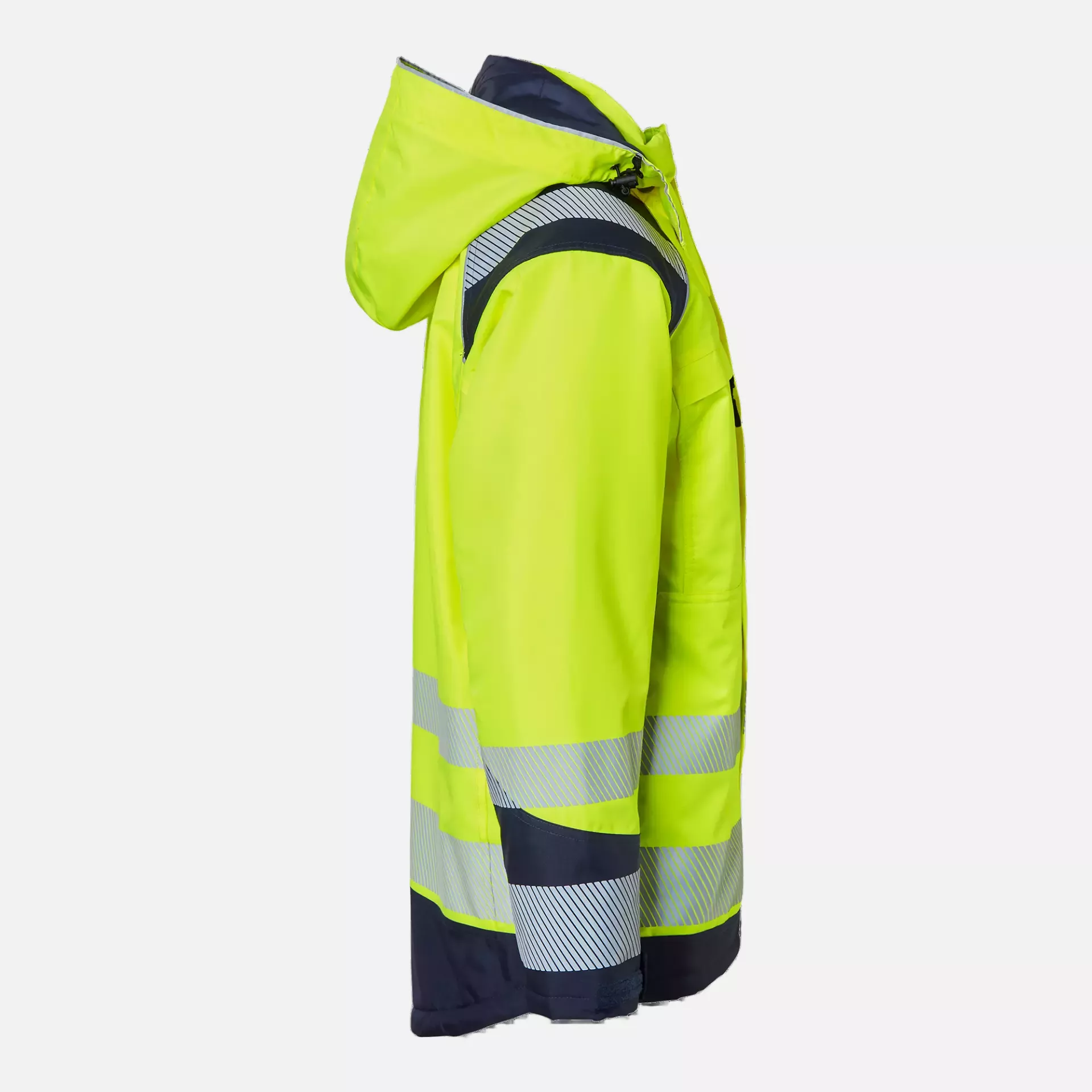 Top Swede 1000684983, High-Visibility Jacket, Yellow/Navy, image 3