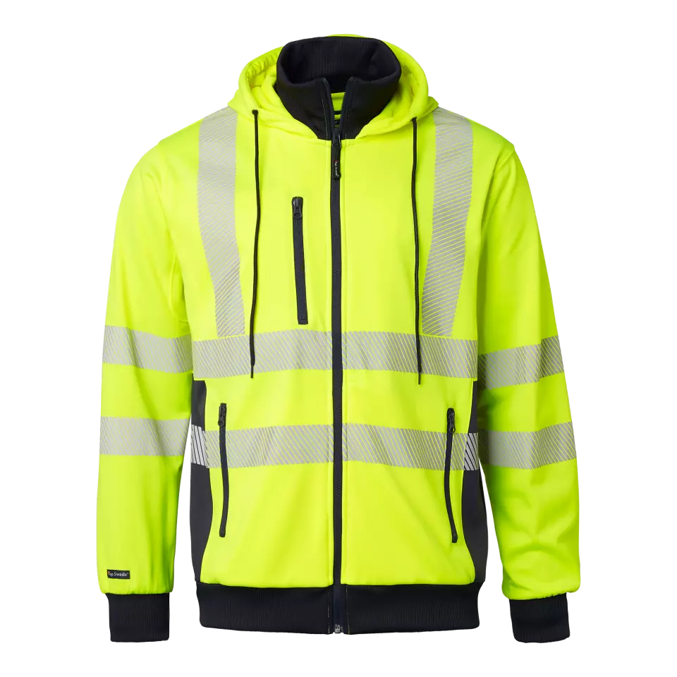 Top Swede 1000728983, High-Visibility Sweat Jacket, High Vis Yellow/Navy, image 1, gallery thumbnail