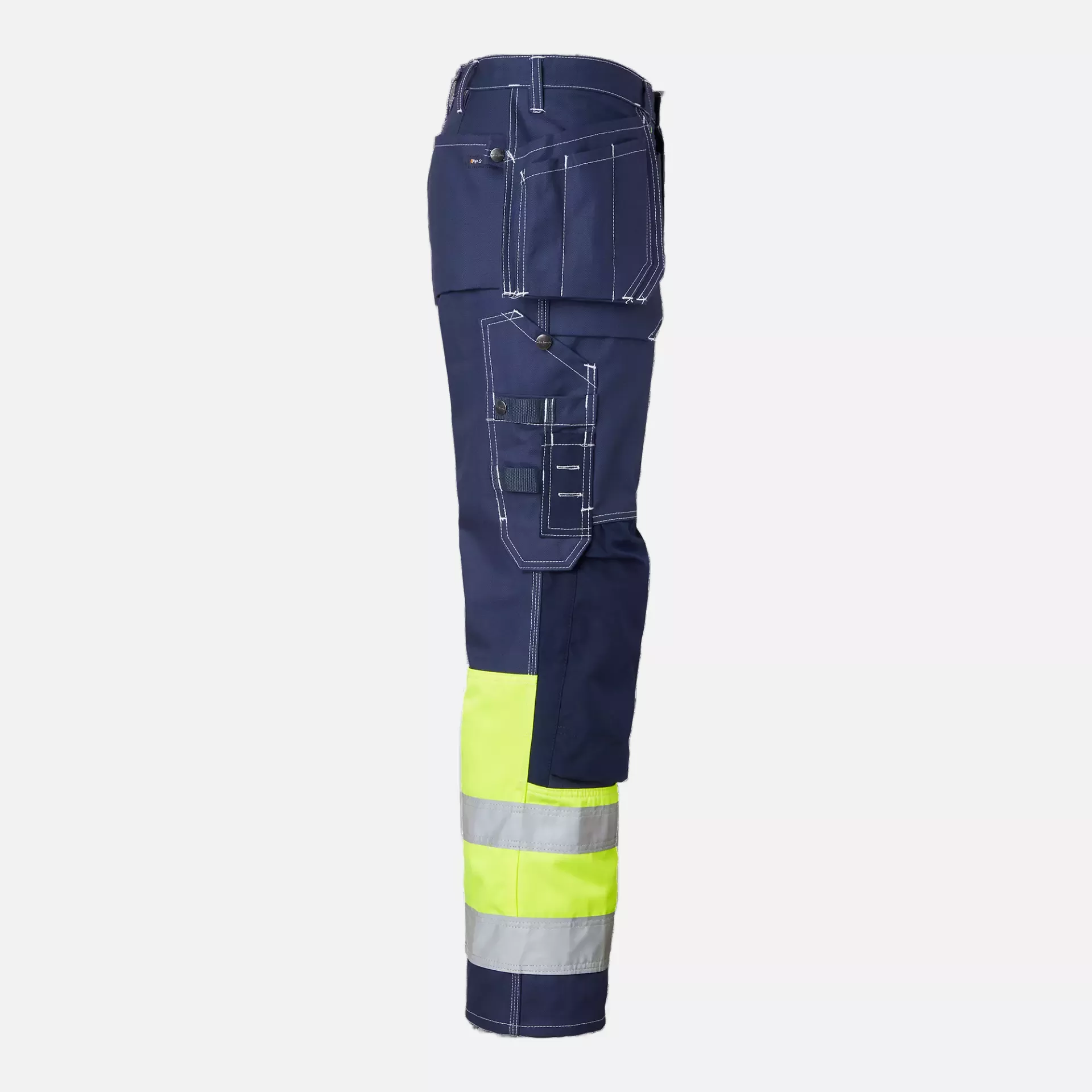 Top Swede 1000857960, Craftsmen Trousers High-Visibility, Navy/High Vis Yellow, image 3