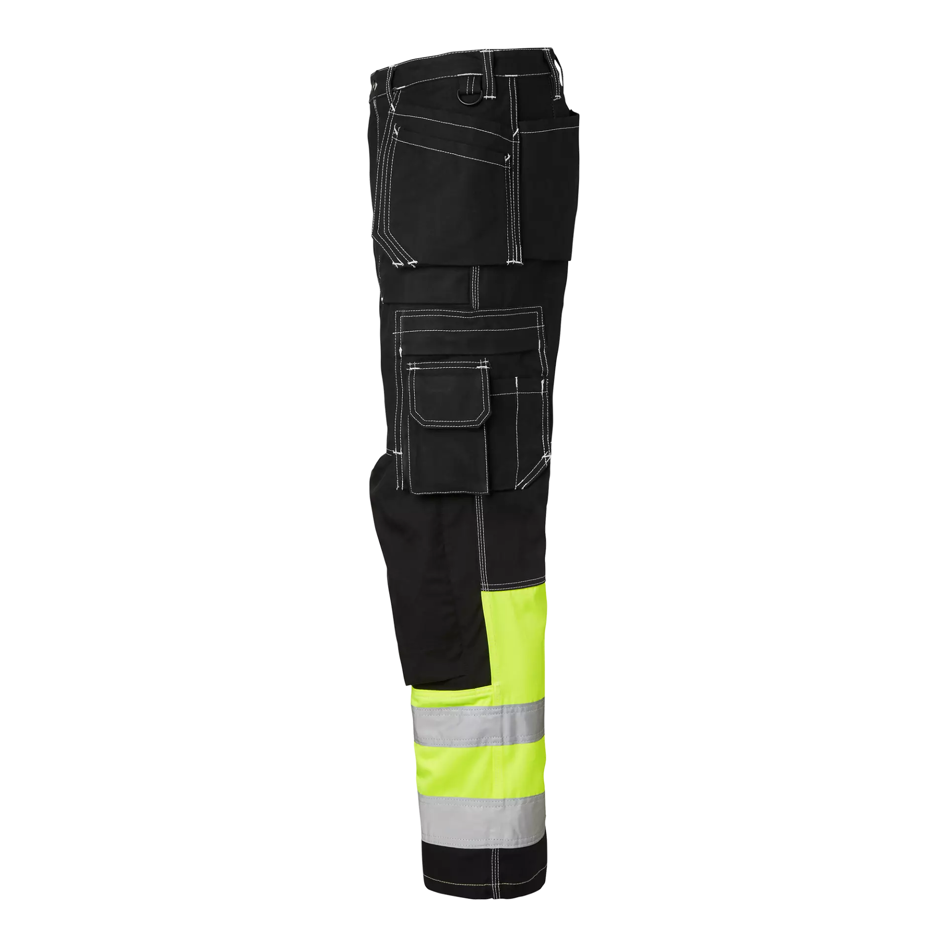 Top Swede 1000857914, Craftsmen Trousers High-Visibility, Black/High Vis Yellow, image 4