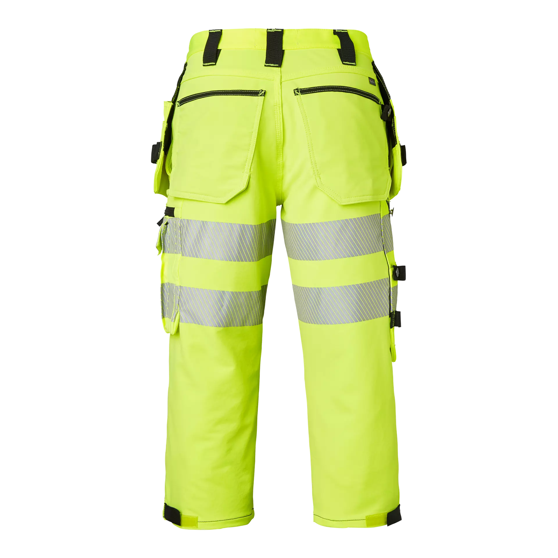 Top Swede 1000884982, Craftsmen 3/4 Trousers High-Visibility, High Vis Yellow/Black, image 2