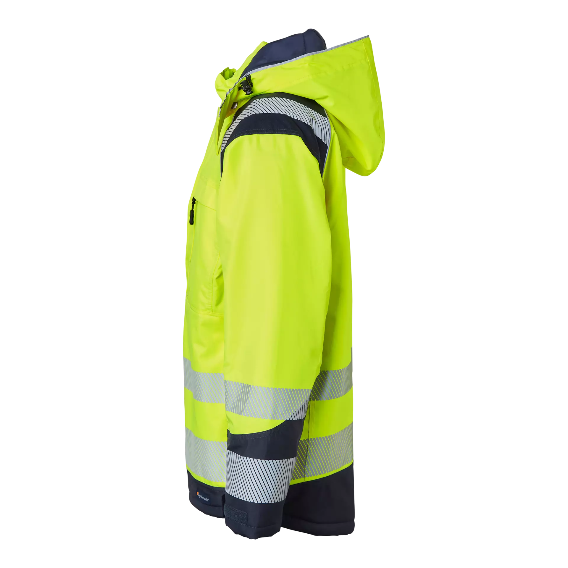 Top Swede 1000684983, High-Visibility Jacket, Yellow/Navy, image 4