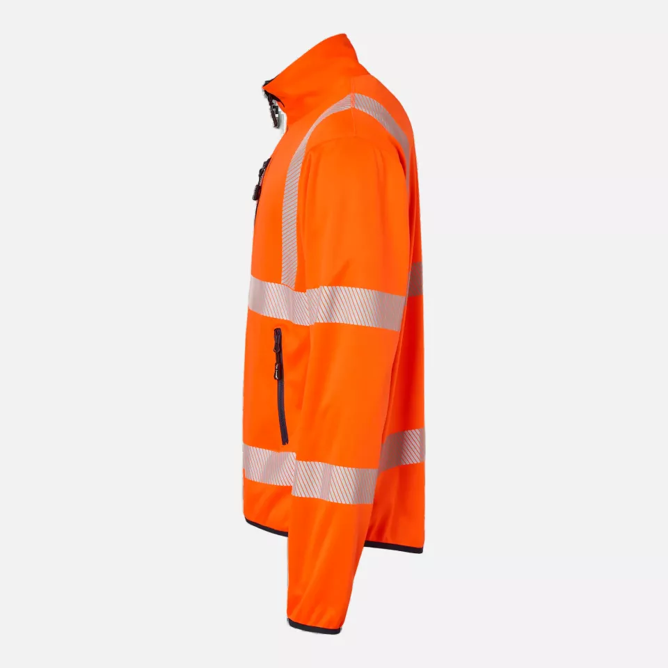 Top Swede 1000985991, High-Visibility Softshell Jacket, High Vis Orange/Navy, image 4, gallery thumbnail