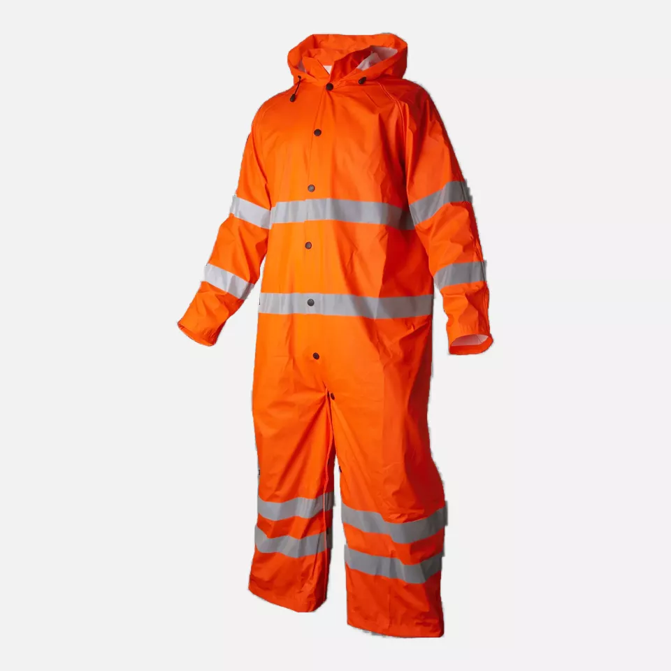 Top Swede 1000990811, High-Visibility Rain Coat, Orange, image 2, gallery thumbnail