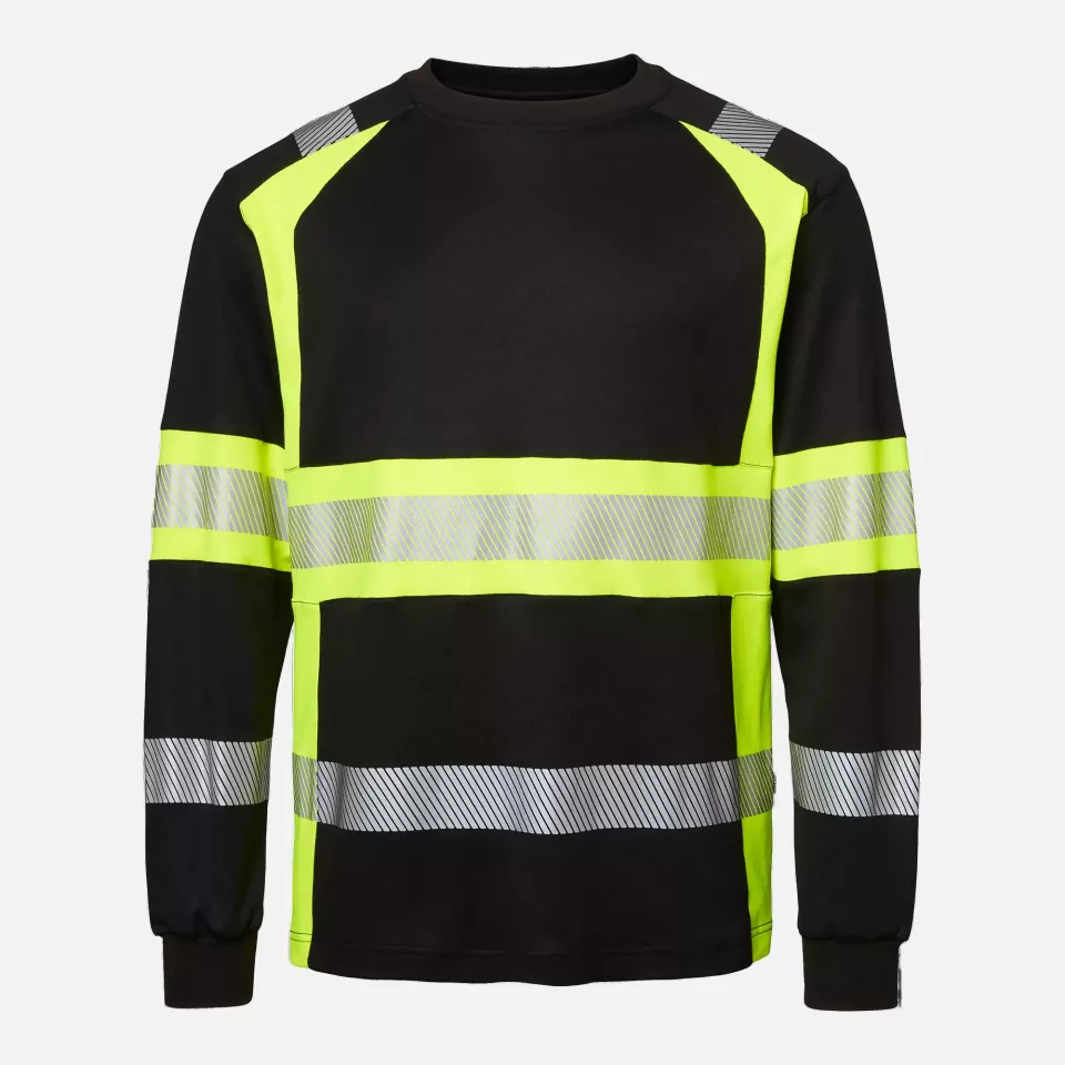 Top Swede 1001887914, Long Sleeve T-Shirt, Black/High Vis Yellow, image 1, gallery thumbnail
