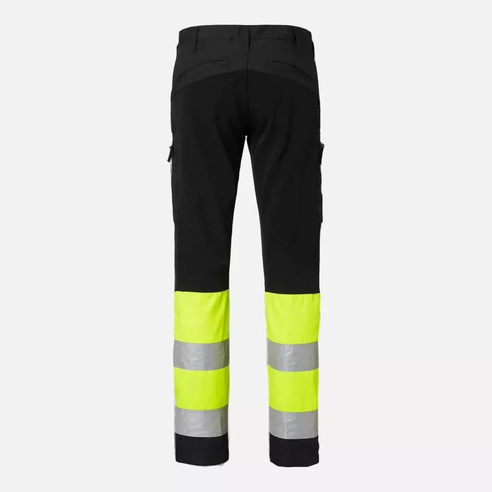 Top Swede 1000828914, Service Trousers High-Visibility, Black/High Vis Yellow, image 2, gallery thumbnail