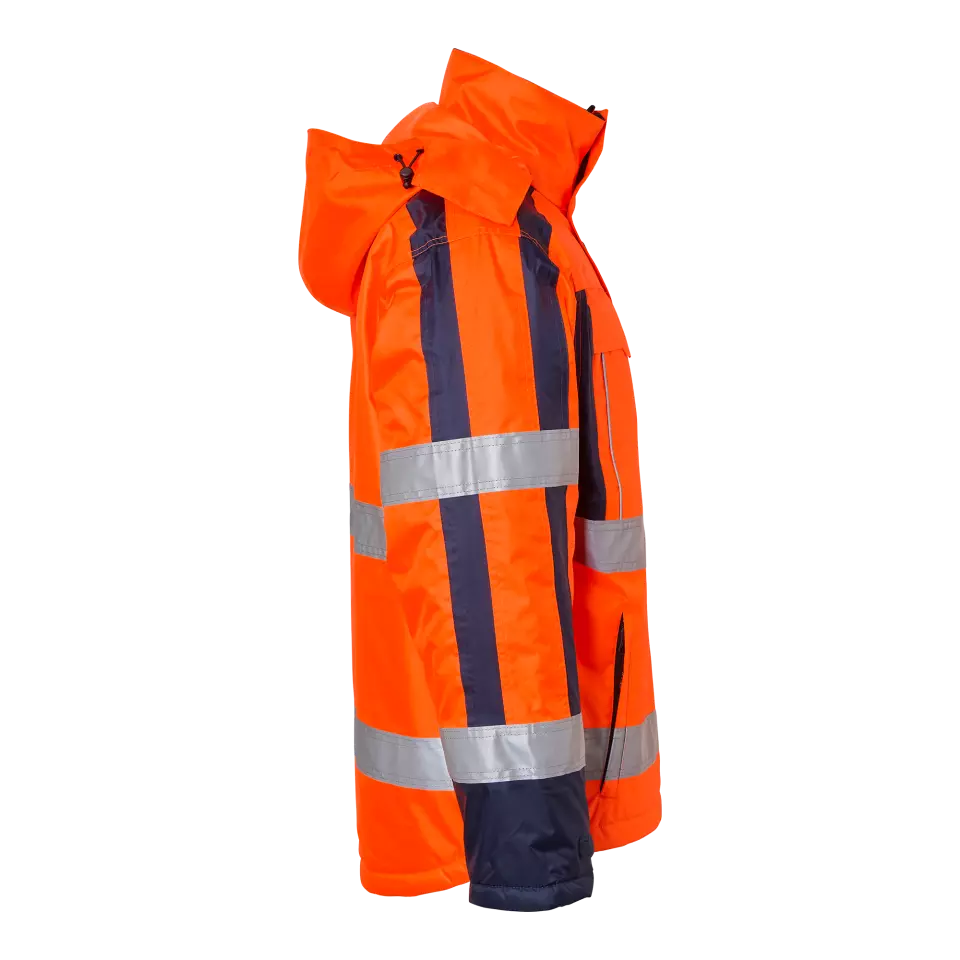 Top Swede 1001329811, Warnschutz-Arbeitsjacke, fluoreszierend Orange/Marineblau, image 3, gallery thumbnail