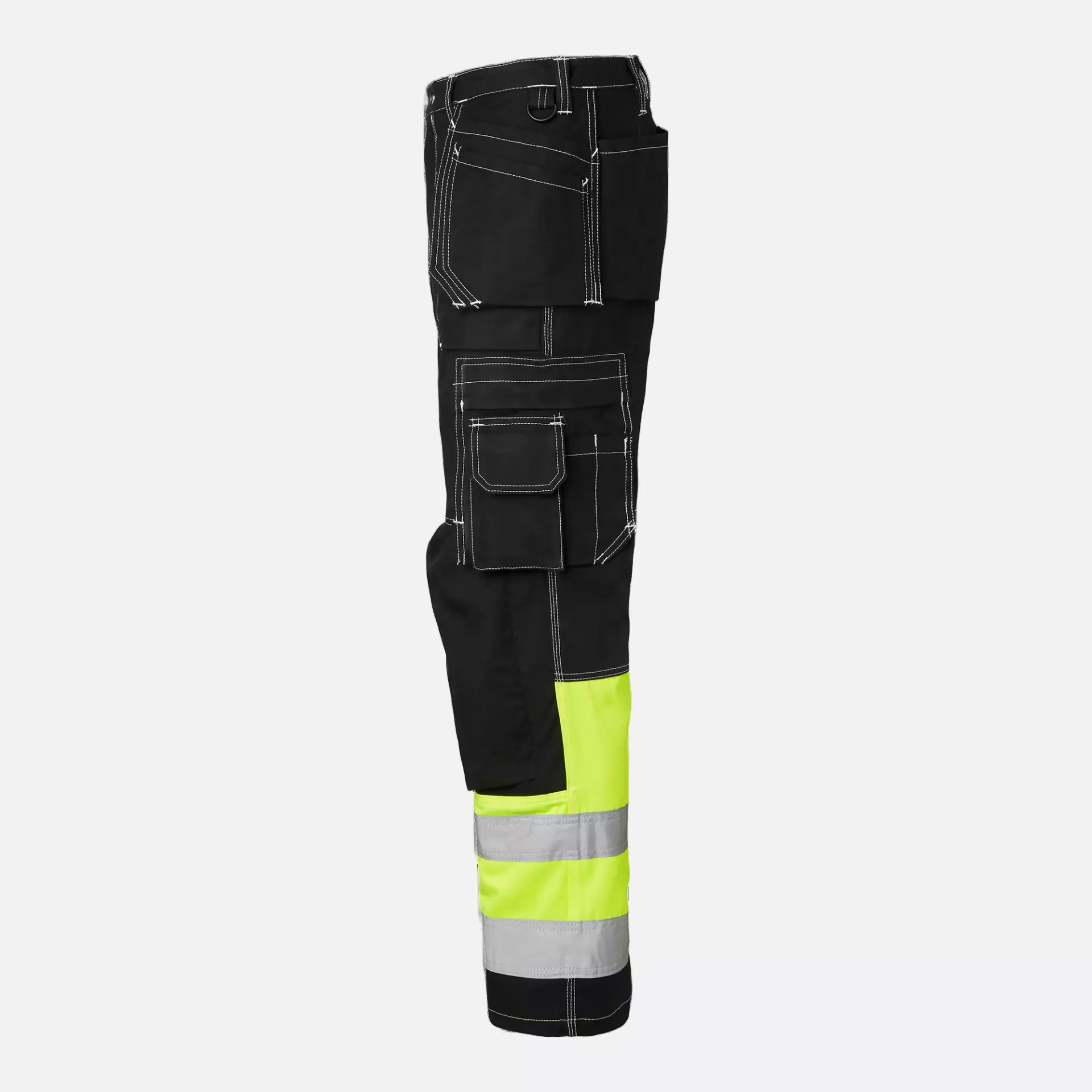 Top Swede 1000857914, Craftsmen Trousers High-Visibility, Black/High Vis Yellow, image 4