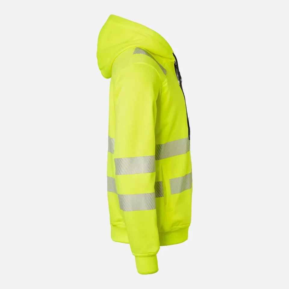 Top Swede 1000863712, High-Visibility Sweat Jacket, Yellow, image 3, gallery thumbnail