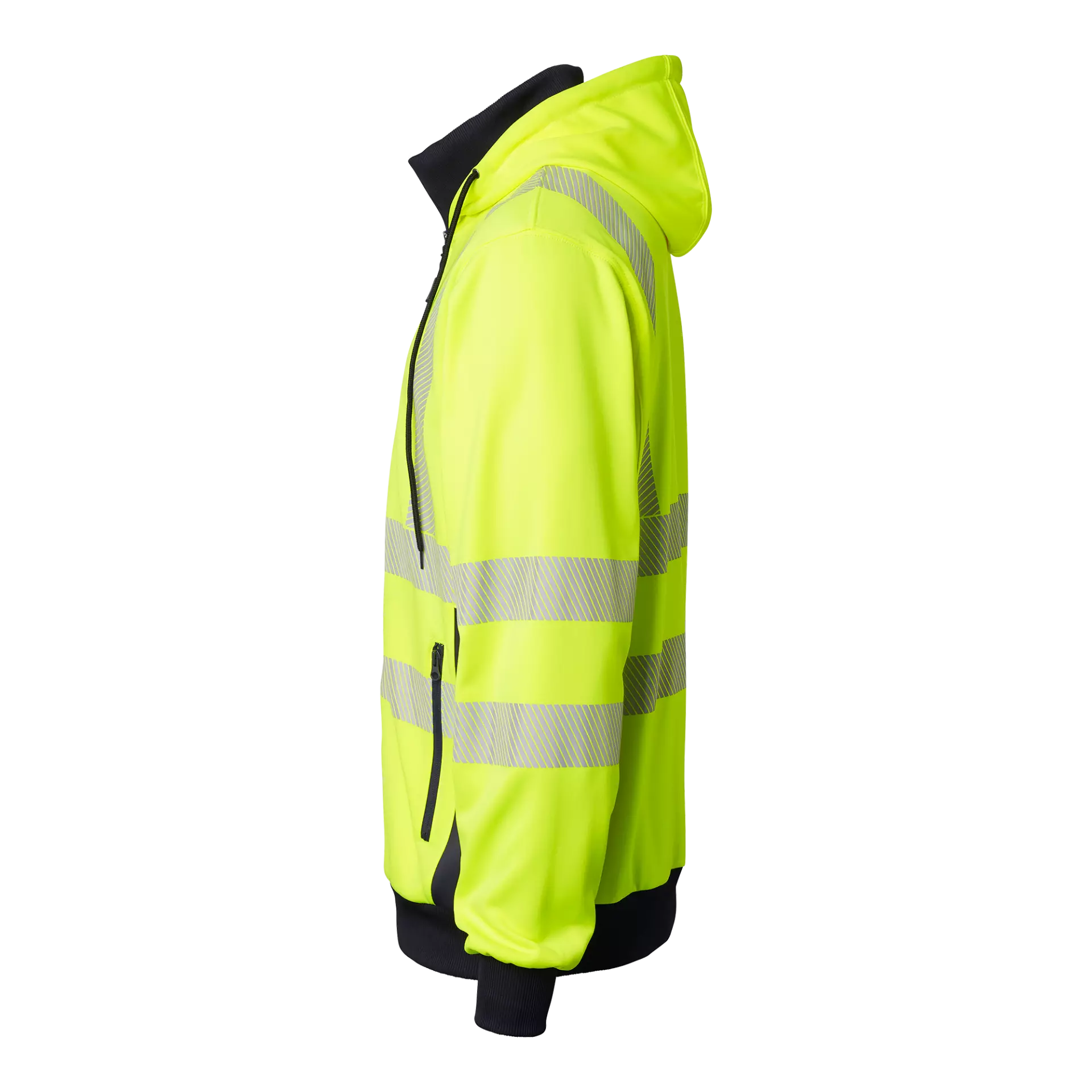 Top Swede 1000728983, High-Visibility Sweat Jacket, High Vis Yellow/Navy, image 4