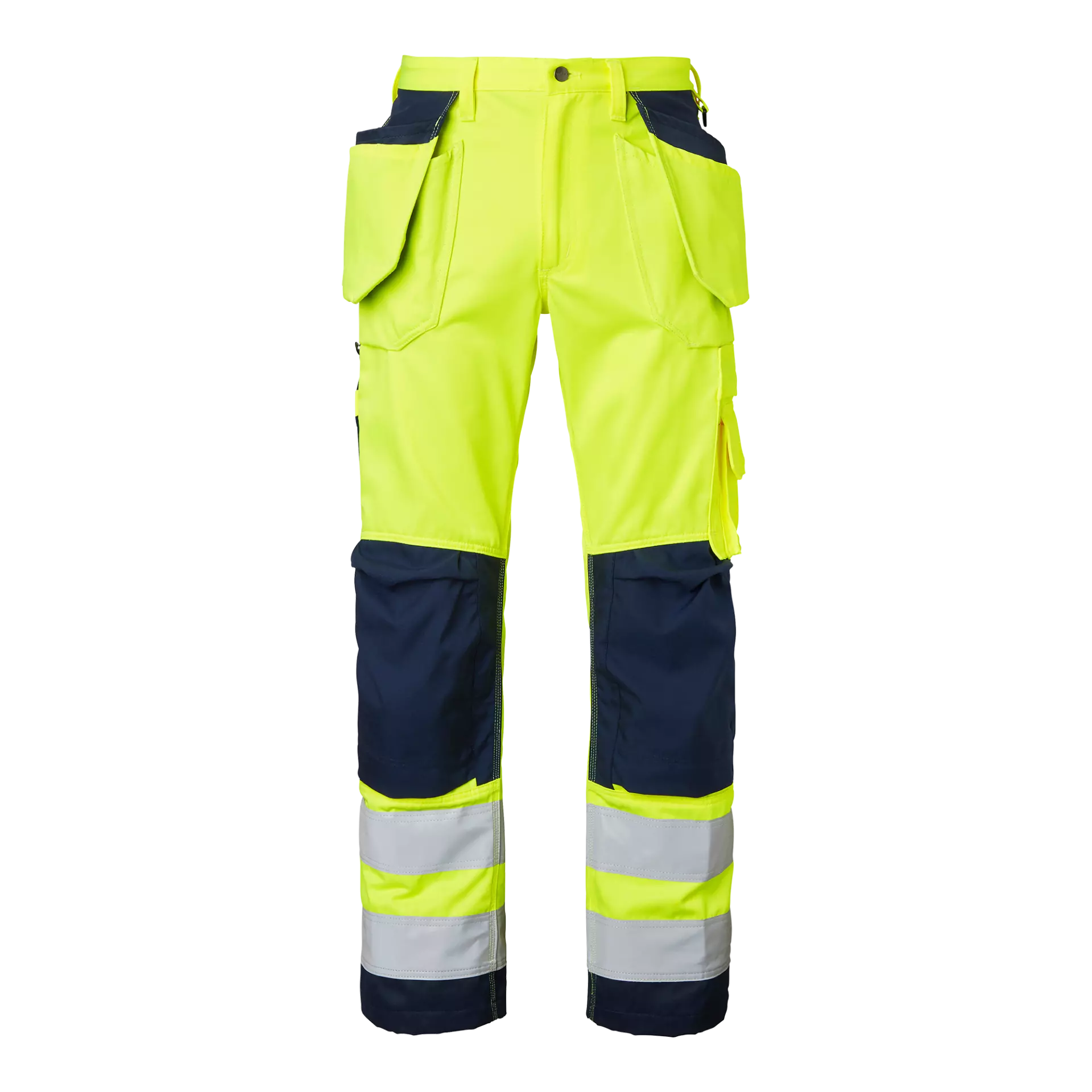 Top Swede 1000852983, Work Pants High-Visibility, High Vis Yellow/Navy