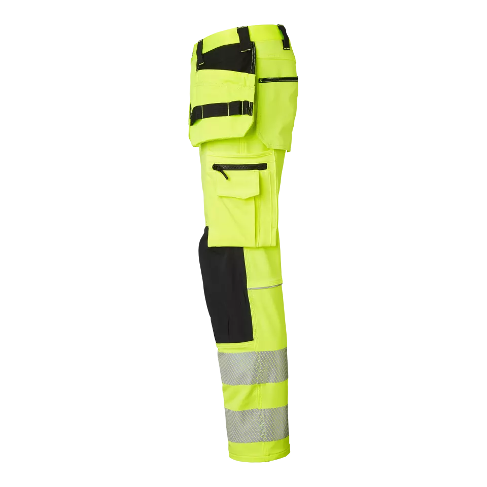 Top Swede 1000883982, Craftsmen Trousers High-Visibility, High Vis Yellow/Black, image 4, gallery thumbnail
