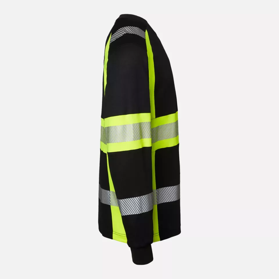 Top Swede 1001887914, Long Sleeve T-Shirt, Black/High Vis Yellow, image 3, gallery thumbnail