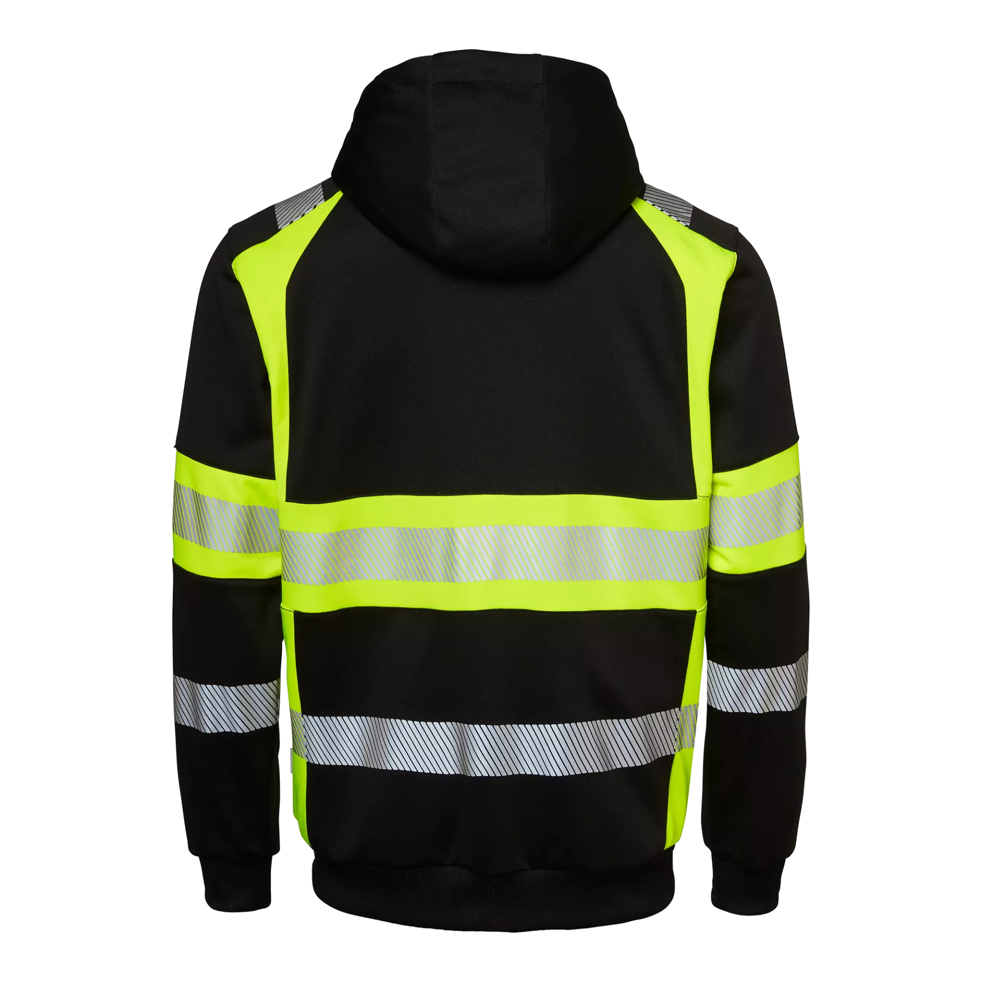Top Swede 1001889914, Kapuzen-Sweatjacke, Schwarz/Warngelb, image 2