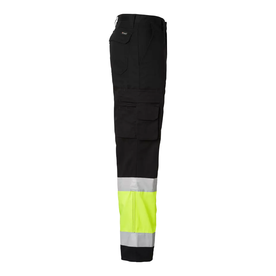 Top Swede 1000824914, Trousers High-Visibility, Black/High Vis Yellow, image 3, gallery thumbnail