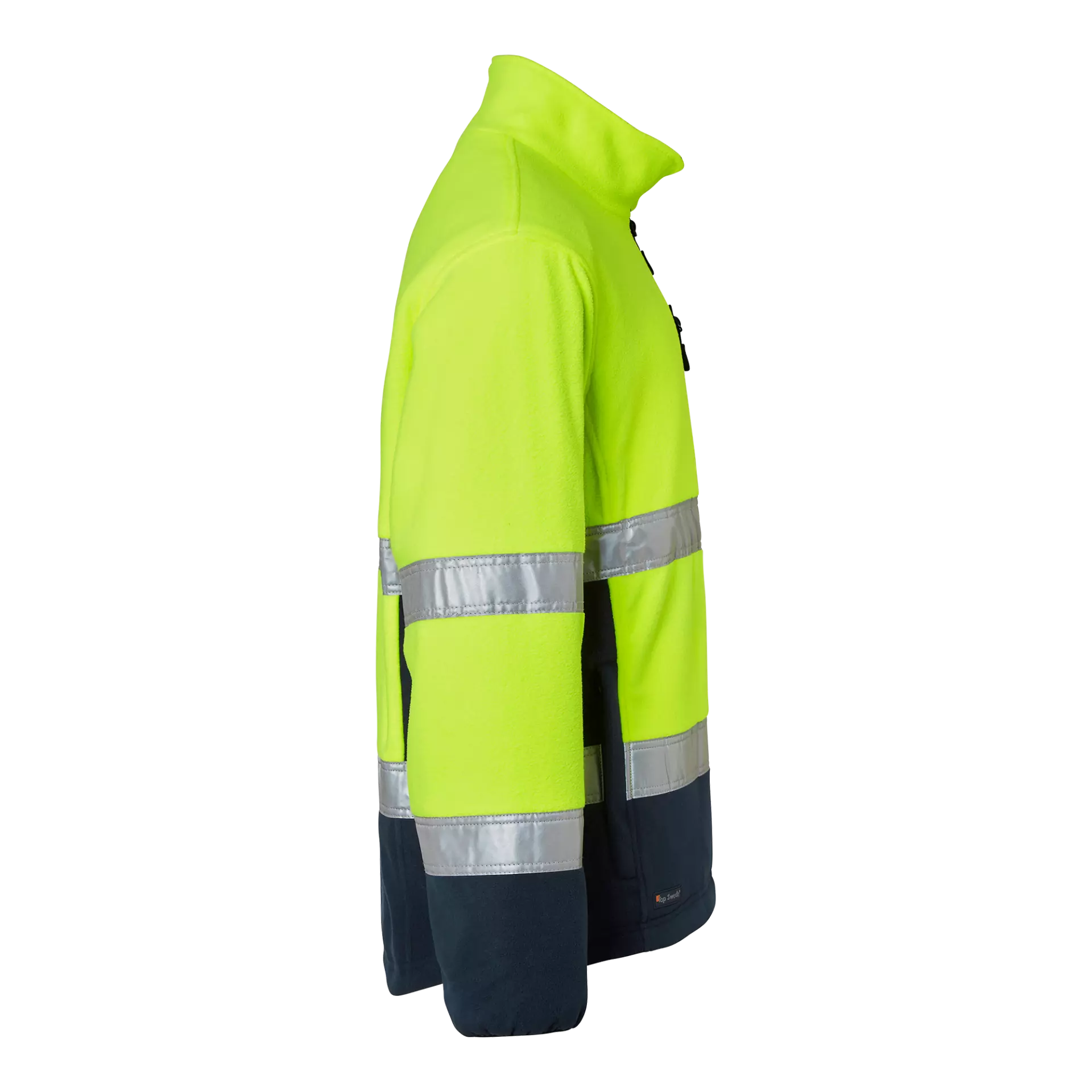 Top Swede 1000859983, Warnschutz-Fleecejacke, Gelb/Marine, image 3