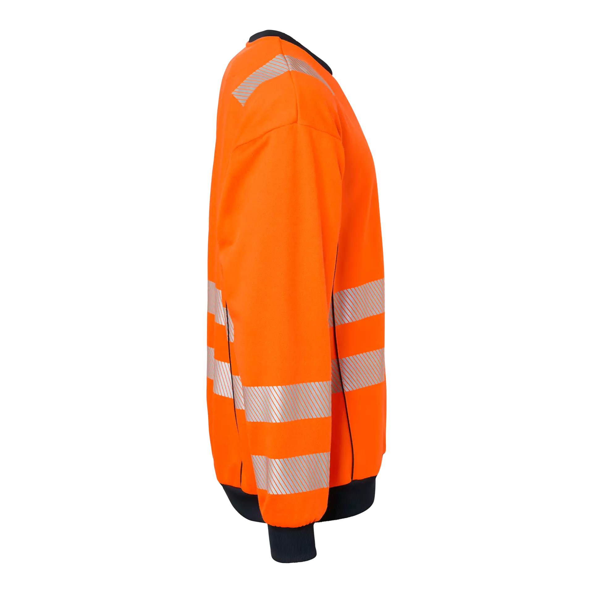 Top Swede 1000740811, High-Visibility Sweatshirt, High Vis Orange/Black, image 3