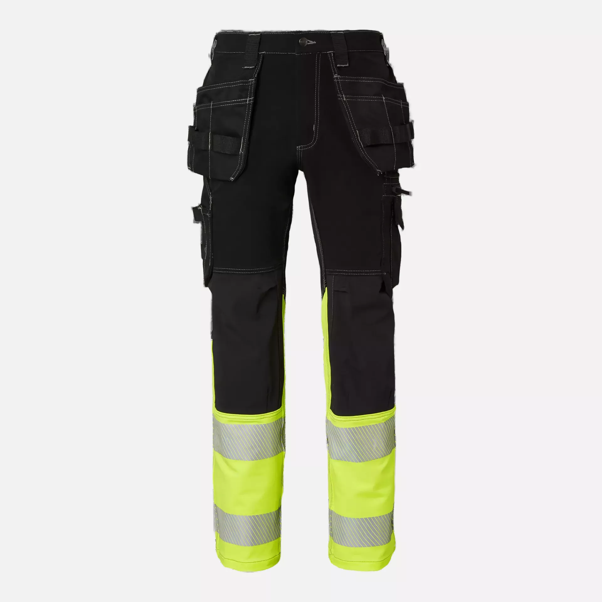 Top Swede 1000882914, Craftsmen Trousers High-Visibility, Black/High Vis Yellow, image 1
