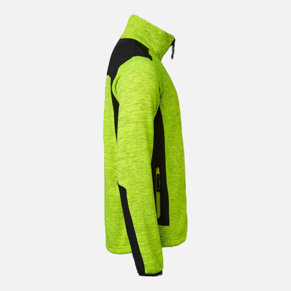 Top Swede 1000687981, Fleece Jacket, Yellow Melange/Black, image 3, gallery thumbnail