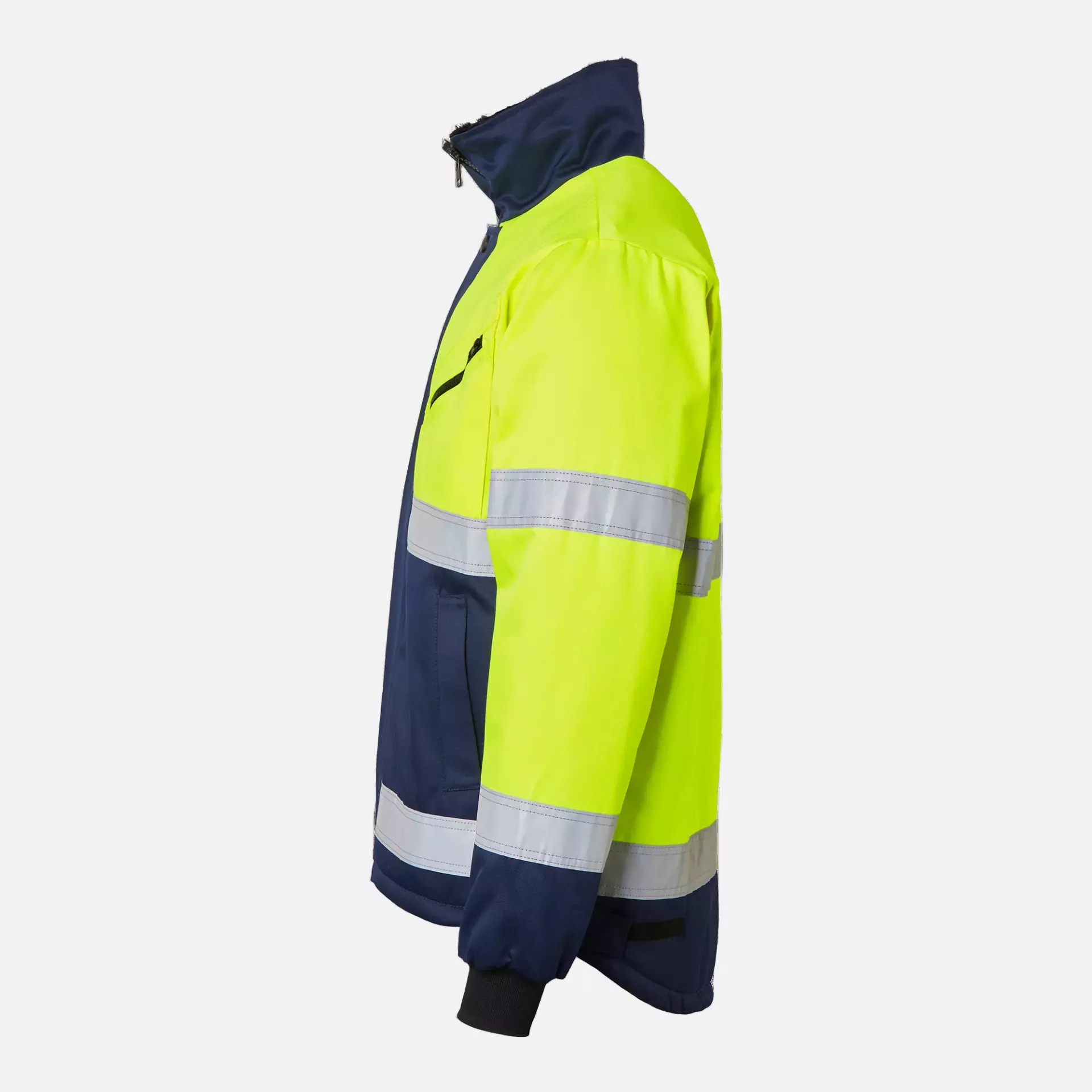 Top Swede 1000934983, Warnschutz-Arbeitsjacke, Gelb/Marine, image 3