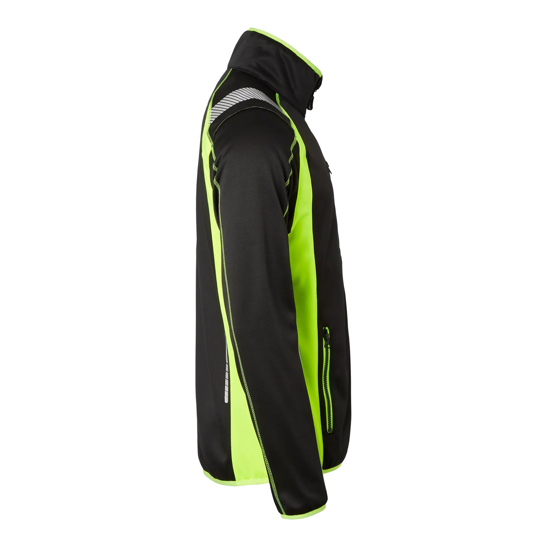 Top Swede 1000869914, Sweatjacke, Schwarz/Leuchtgelb, image 3