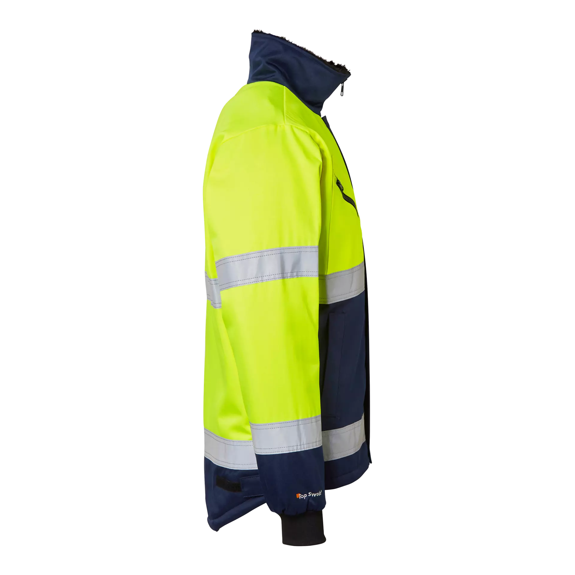 Top Swede 1000934983, Warnschutz-Arbeitsjacke, Gelb/Marine, image 5