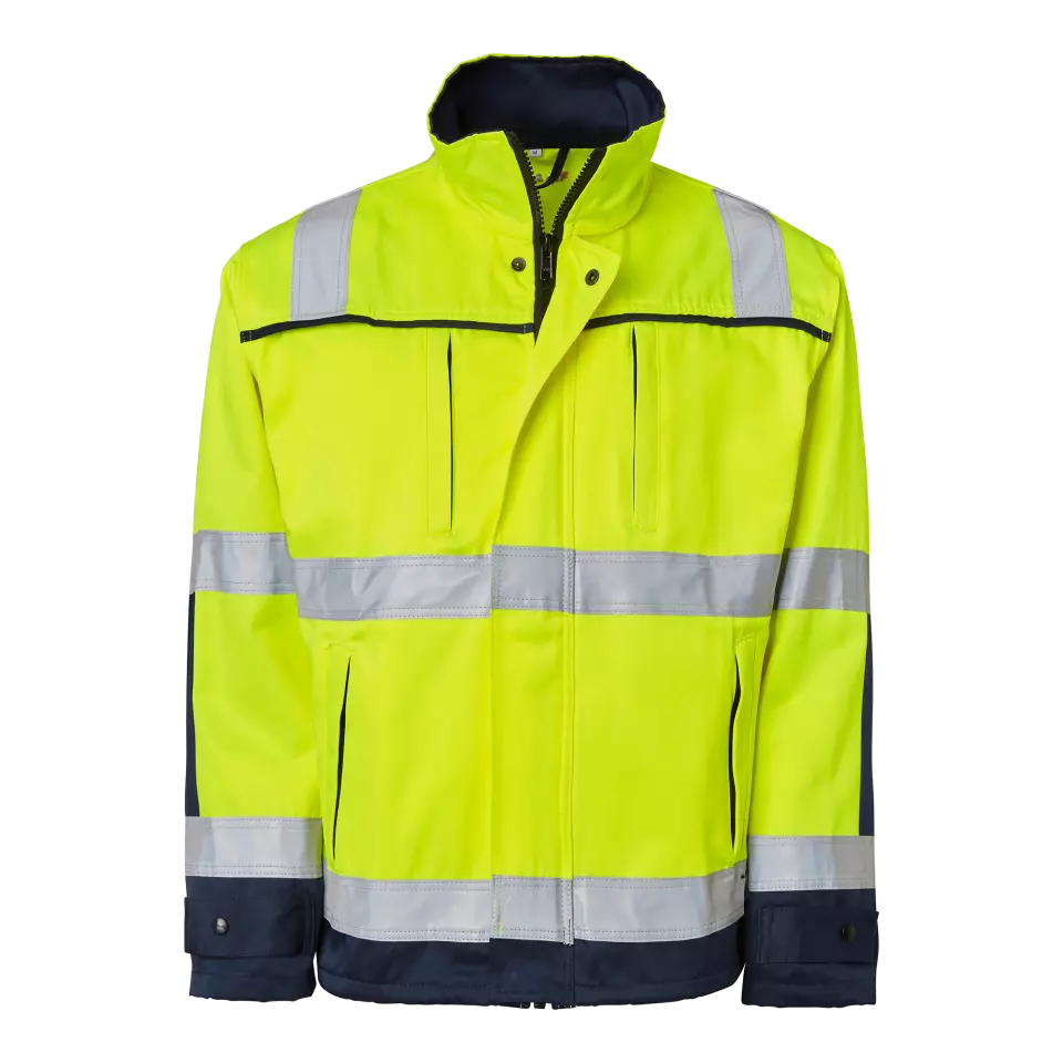 Top Swede 1000911983, High-Visibility Jacket, Yellow/Navy, image 1, gallery thumbnail