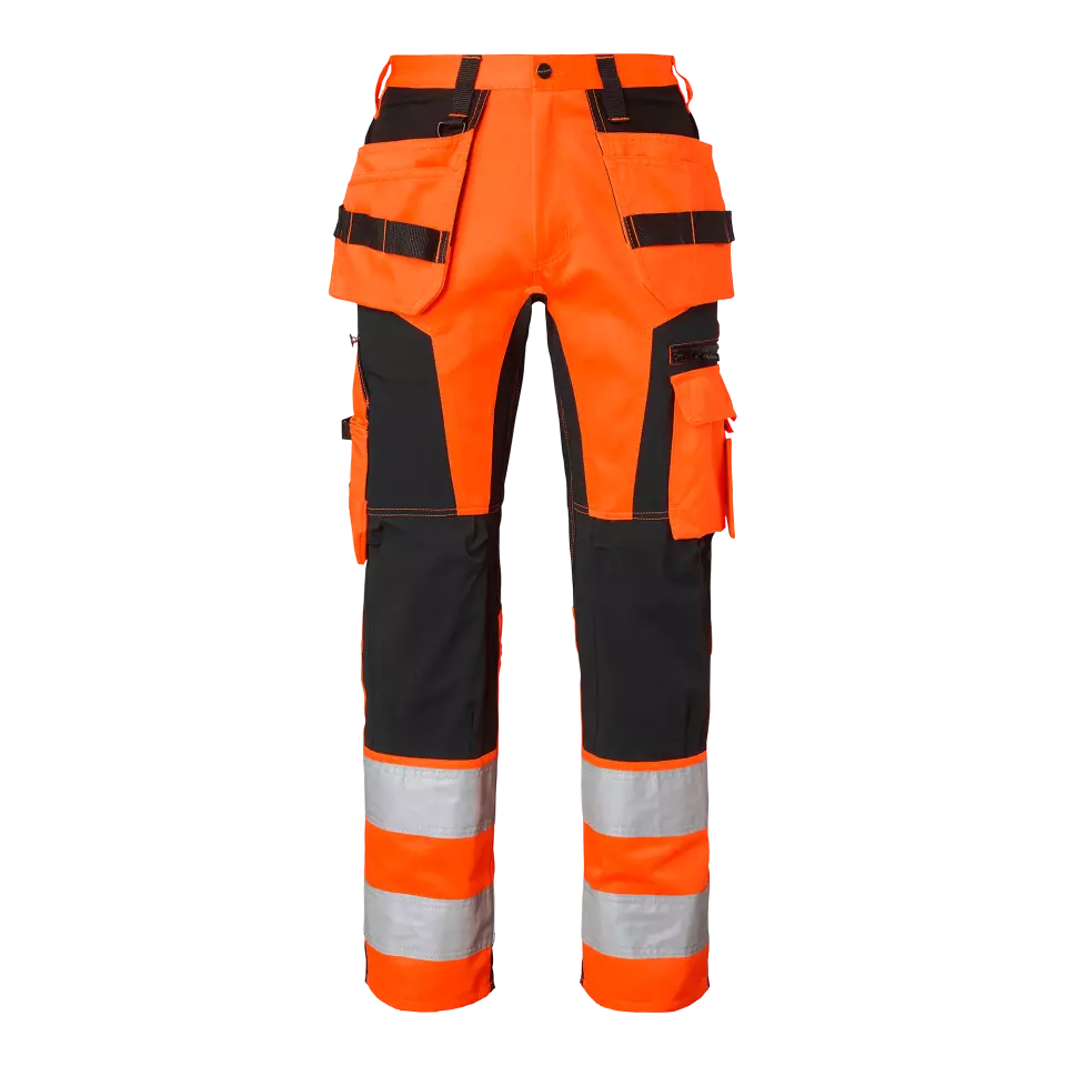 Top Swede 1000838990, Craftsmen Trousers High-Visibility, High Vis Orange/Black, image 1, gallery thumbnail