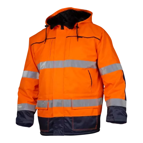 Top Swede Parka, High Vis Orange/Navy